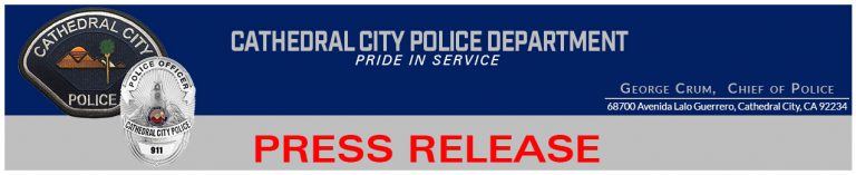Shooting Investigation - Cathedral City Police Department