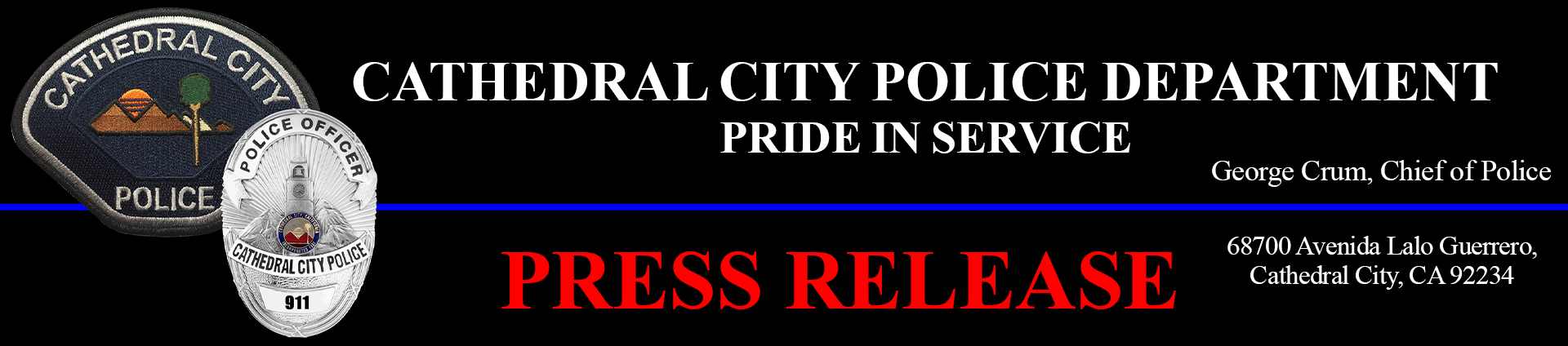 Press Release TC 2308-3878 - Cathedral City Police Department