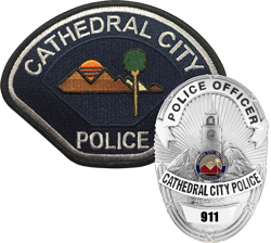 Badge and Patch - Cathedral City Police Department