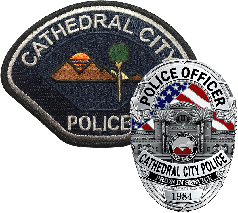 Badge and Patch - Cathedral City Police Department